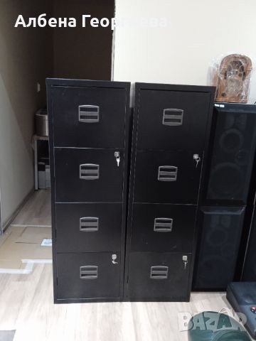 Метални шкафове за документи - офис 2 броя , снимка 1 - Други стоки за дома - 46442957