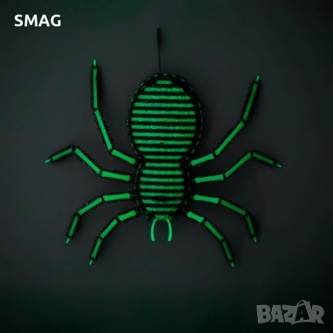 Halloween / Хелоуин декоративен гигантски паяк – Glow in the Dark_1243231, снимка 2 - Декорация за дома - 52028371