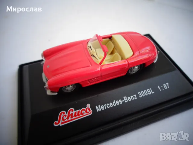 1:87 H0 SCHUCO MERCEDES BENZ 300 SL КОЛИЧКА МОДЕЛ ИГРАЧКА, снимка 5 - Колекции - 47801391