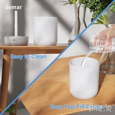 SZO Cool Mist овлажнител за спалня с нощна светлина, сив, снимка 3 - Овлажнители и пречистватели за въздух - 53825413