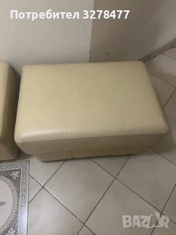 Кожени табуретки, снимка 2 - Дивани и мека мебел - 49801558