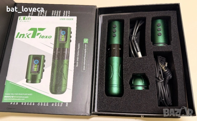 Нов Inkflexo 2.2-4.2 мм безжична машина за татуировки с регулируем ход, безжична батерия, снимка 6 - Друго оборудване - 53760160