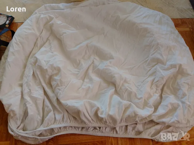 Памучен чаршаф за единично легло или канапе с ластик , снимка 4 - Спално бельо - 50067169