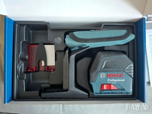 Линеен Лазер BOSCH PROFESSIONAL GCL 2-15, снимка 4 - Други инструменти - 46409618