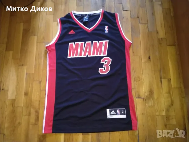 Miami Heat NBA  Dwyane Wade #3 баскетболни тениски домакини и гости размер М, снимка 9 - Баскетбол - 49910818