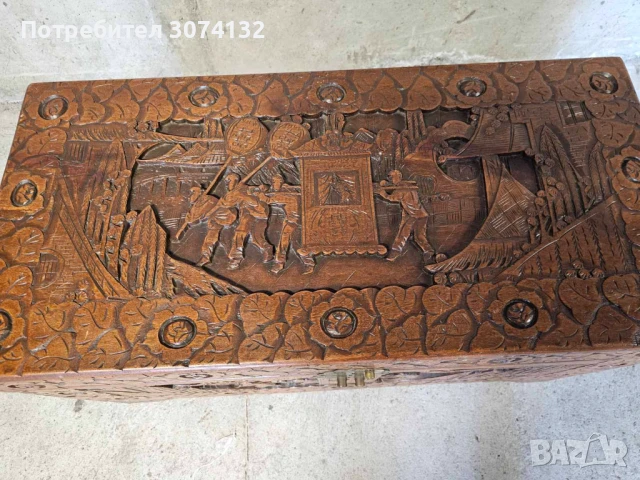 Оргинална Китайска ракла с дърворезба, снимка 2 - Ракли - 51395856
