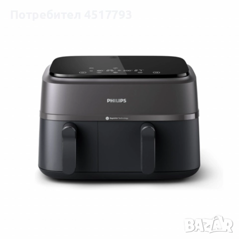 Philips Airfryer 3000 Series Dual Basket - 9L, 2750W, снимка 3 - Фритюрници - 52509606