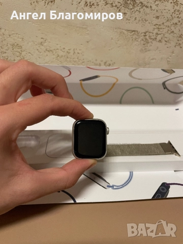 Apple Watch Series 7 GPS+Cellular Aluminium Starlight Case 41mm, снимка 2 - Смарт гривни - 52966986