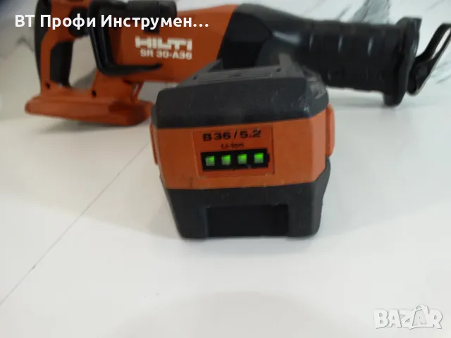 Hilti SR 30 A36 + 5.2 Ah - Корав саблен трион 36 V, снимка 8 - Други инструменти - 48503559