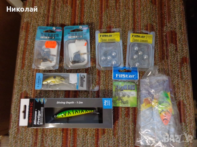 Воблери,джиг глави,тройни куки,блесни и др.