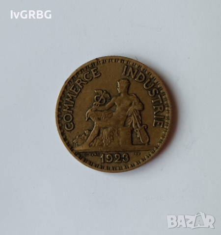 2 франка Франция 1923 Френска монета , снимка 2 - Нумизматика и бонистика - 45039937