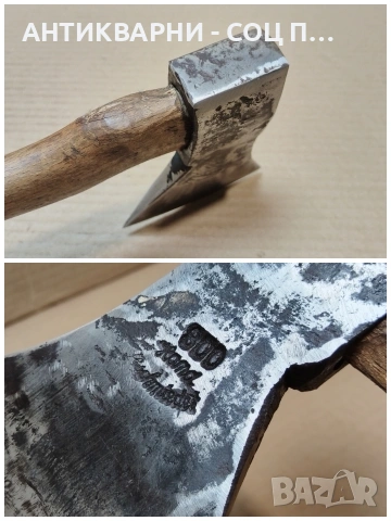 Стара Кована Немска Брадва Топор / 1 кг. / НОМЕР 1692., снимка 6 - Антикварни и старинни предмети - 54046742