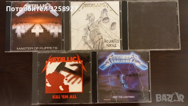 Metallica. 5 диска 1983-1991. Оригинални, отлично състояние.