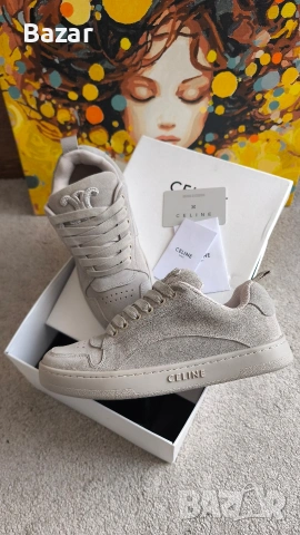 Celine Обувки Велур Пълен Комплект Размер 39, снимка 12 - Дамски ежедневни обувки - 53260085