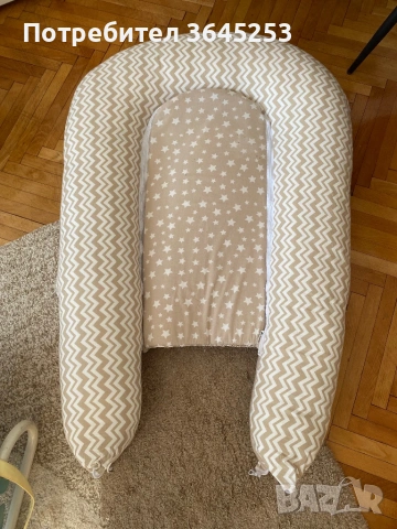 Бебешко гнездо и калъфка tummy time, снимка 3 - Спални чували за бебета и деца - 53647231