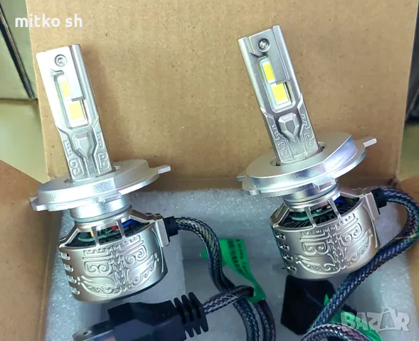 H1, H4, H7 Led +500% автомобилни крушки, снимка 12 - Аксесоари и консумативи - 49578609