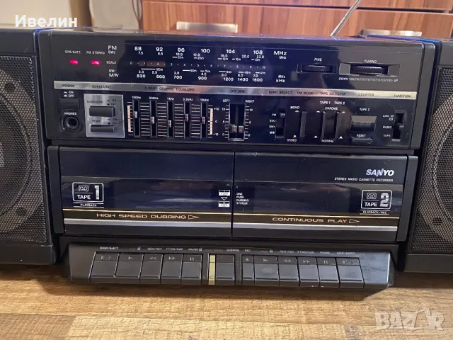 Sanyo boombox, снимка 4 - Радиокасетофони, транзистори - 48707790