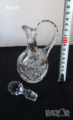 Винтидж  Ges Sechn BLEIKRISTALL Gepresst Оловен кристал от Германия. , снимка 16 - Сервизи - 51425265