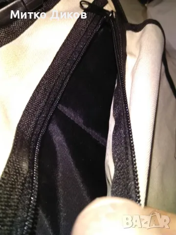 Чанта през рамо промазан плат Даун анд аут 25х25см отлична, снимка 10 - Чанти - 49796129