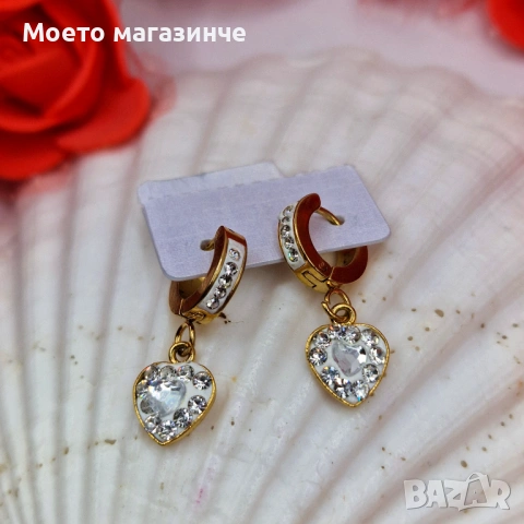 Обеци от медицинска стомана - различни модели , снимка 7 - Обеци - 53110600