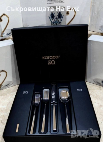 🆕 KARACA Стилен Комплект Прибори за Хранене 24части за 6човека , снимка 5 - Прибори за хранене, готвене и сервиране - 53714743