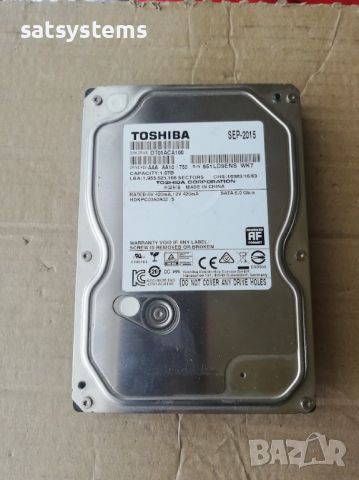 Хард диск Toshiba DT01ACA100 1.0TB SATA 6.0Gb/s, снимка 2 - Твърди дискове - 45606729