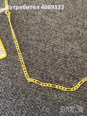 Нов златен синджир картие 3.2гр 14к, снимка 5 - Колиета, медальони, синджири - 50943995