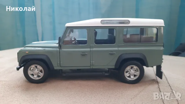 1997 Land Rover Defender 110" 1:24 Cararama/Hongwell Diecast Колекционерски модел количка, снимка 5 - Колекции - 49238248