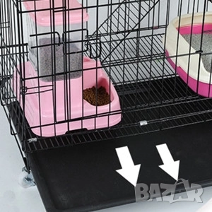 90х55х125см Голяма котешка клетка/ къща с 4 нива, стълбички и колела, снимка 10 - За котки - 52042776