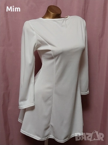 S Черна, бяла рокля и бяло сако, снимка 5 - Рокли - 53853600