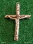 Винтидж сребърен кръст Разпятие на Исус Христос ювелирна изработка 27563, снимка 1