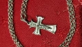 Сребърен синджир с висулка кръст 7,30 гр , снимка 3