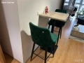К-Т маса и Бар СТОЛОВЕ 2БР тъмнозелени/кадифе, снимка 6