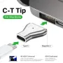  Адаптер USB-C към MagSafe 2 за MacBook с магнитно зареждане и LED, снимка 8