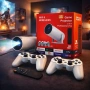 Интелигентен видео проектор 4K с два геймпада, дистанционно управление, Android TV 11 и WiFi 6, снимка 1