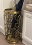 Антикварна стойка за чадъри от бронз, снимка 2