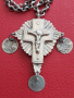 Много стар православен кръст от високопробно сребро 900, снимка 2