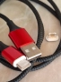 USB кабел с магнитни пинчета 2 броя, чисто нов , снимка 2