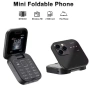Сгъваем телефон i16 Pro, мини телефон, малък телефон, телефон с капаче, българско меню на български, снимка 2