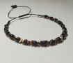 Гривна с хематит и черен оникс,ръчно изработена , снимка 2