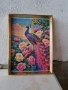 Диамантен гоблен паун-готов и рамкиран, снимка 3