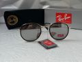 Ray-Ban RB3348 Blaze Round дамски мъжки слънчеви очила унисекс сиви огледални