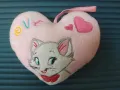 Плюшено СЪРЦЕ с надпис LOVE  и Котенце, снимка 1