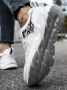 Бели дишащи мрежести маратонки / спортни обувки 40 номер, снимка 3