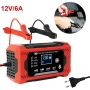 Зарядно устройство за кола , 12V 6A, LCD дисплей, режим на ремонт, снимка 1