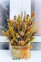 Суха аранжировка в жълто, снимка 2