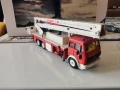 Метална количка SIKU Камион пожарна с Вишка Mercedes LKW, снимка 7