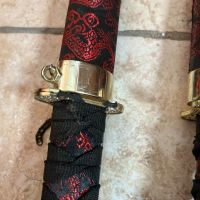 Комплект самурайски мечове Катана, снимка 2 - Други ценни предмети - 45715380