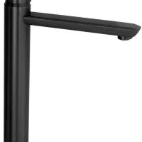 Висок Черен стоящ смесител за мивка за Баня модел Arnika Nero LU, снимка 1 - Смесители - 45316761