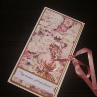 Абитуриентски картичка-кутия за бонбони "Мерси" , снимка 3 - Декорация за дома - 45101618